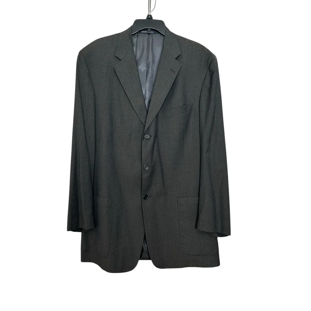 Cremieux Loro Piana Blazer Jacket Blue 100% Wool Size 46L‎ Men's Suit #HR-2